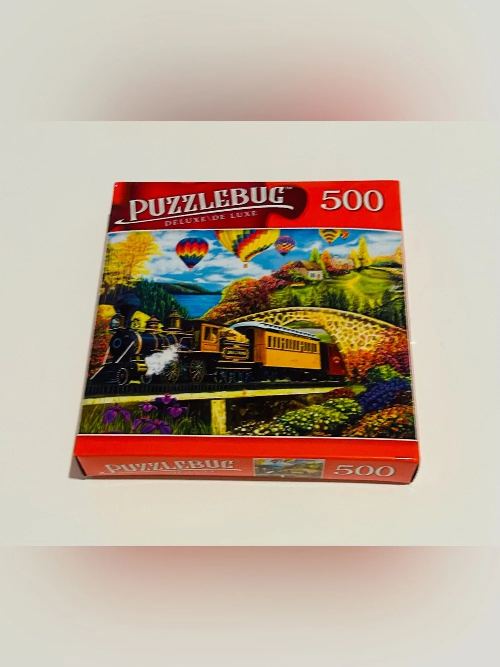 New “County Express” 500 Pieces Puzzlebug DeLuxe Hot Air Balloons 18”x 14”